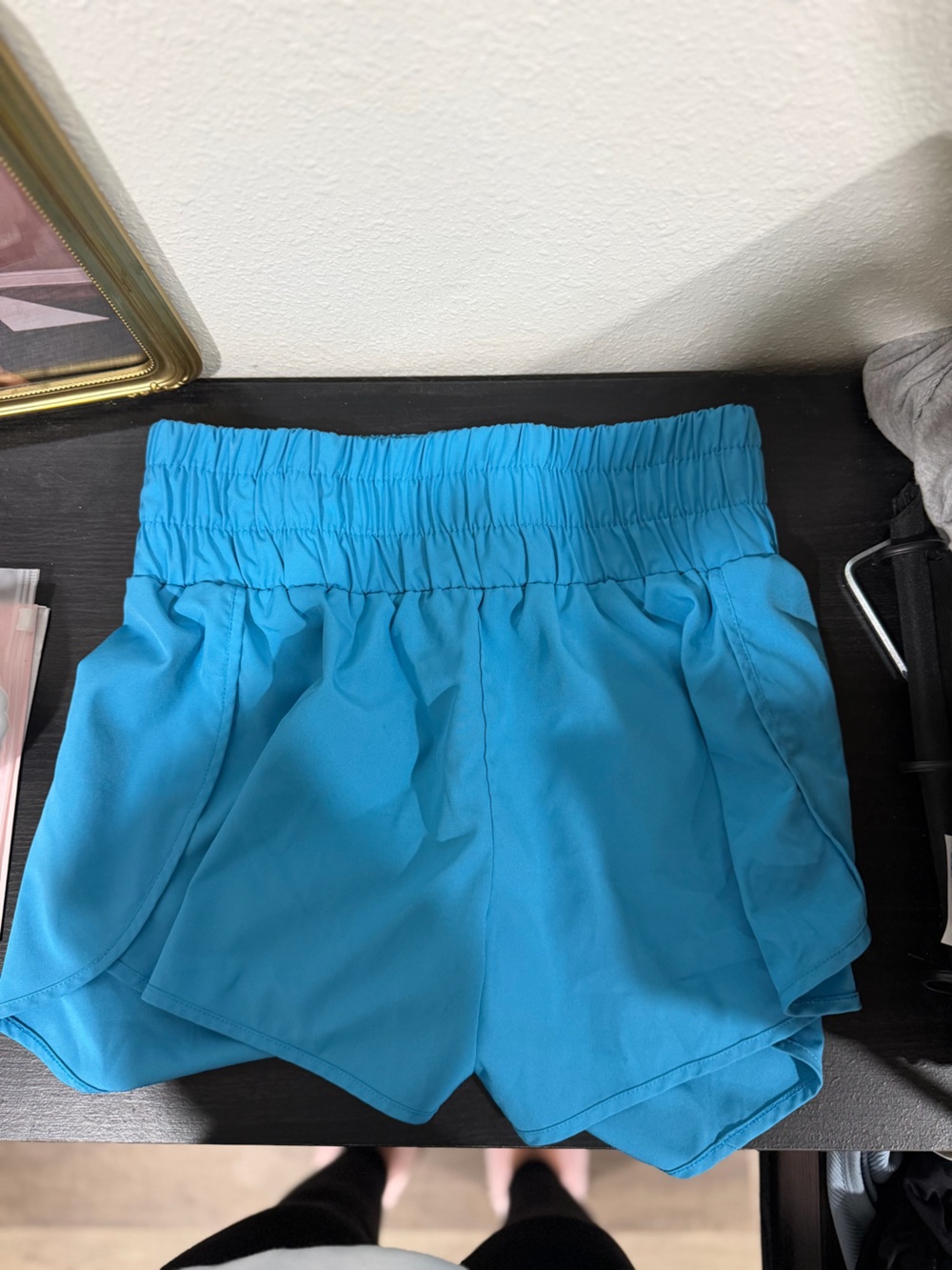Blue Elastic-Waist Women’s Skirt
